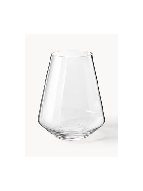 Mondgeblazen glazen vaas Joyce, H 21 cm, Glas, Transparant, Ø 17 x H 21 cm