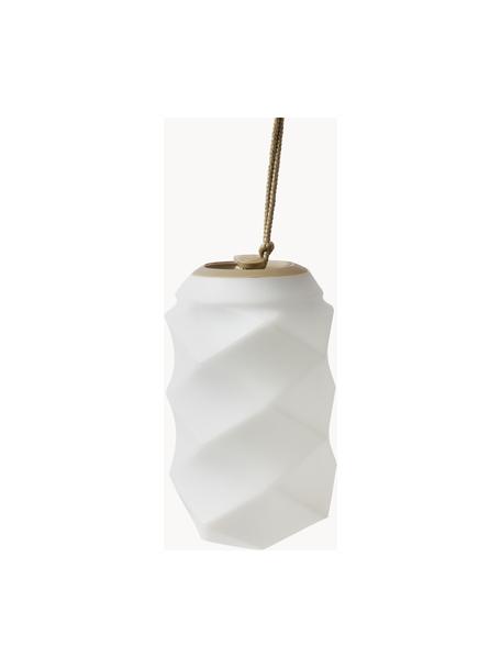Lámpara de techo LED regulable Bita, portátil con cambio de color y mando a distancia, Lámpara: polietileno, Cable: plástico, Blanco, beige, Ø 18 x Al 30 cm