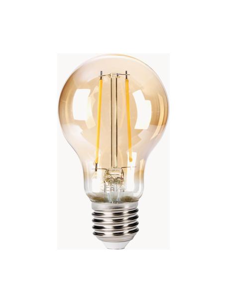 Lampadine E27, bianco caldo, 6 pz, Lampadina: vetro, Base lampadina: alluminio, Trasparente, dorato, Ø 6 x Alt. 10 cm