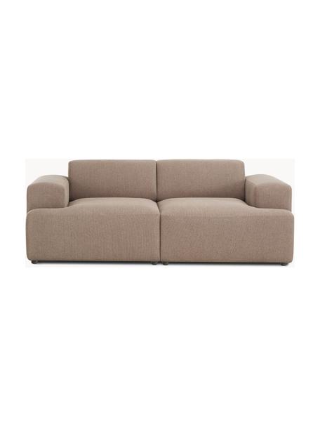 Sofa Melva (2-Sitzer), Bezug: 100% Polyester Der hochwe, Gestell: Massives Kiefernholz, FSC, Webstoff Nougat, B 198 x T 101 cm