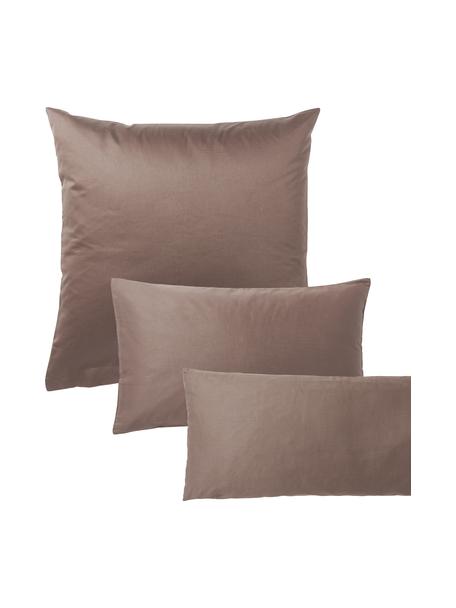 Baumwollsatin-Kissenbezug Comfort, Webart: Satin Fadendichte 250 TC,, Braun, B 50 x L 70 cm