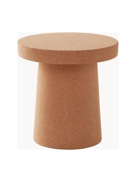 Ronde bijzettafel Iverness, Kurk, Lichtbruin, Ø 35 x H 36 cm