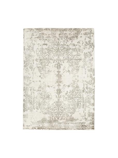 Laagpolig vloerkleed Florentine, wol/viscose, 50% wol, 50% viscose

Bij wollen vloerkleden kunnen vezels loskomen in de eerste weken van gebruik, dit neemt af door dagelijks gebruik en pluizen wordt verminderd., Beige, lichtgrijs, B 140 x L 200 cm (maat S)