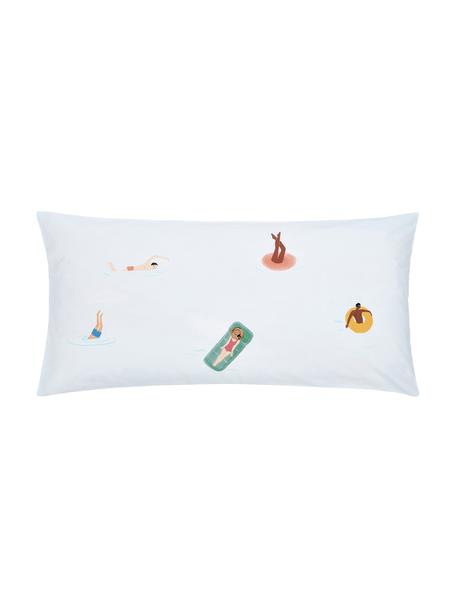 Poszewka na poduszkę z perkalu Swim, 2 szt., Beżowy, S 40 x D 80 cm