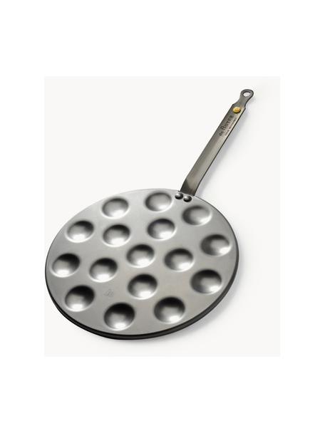 Padella in cera d'api per 16 mini pancake Mineral B, Lastra d'acciaio con cera d'api, Argentato, Ø 27 x Alt. 9 cm