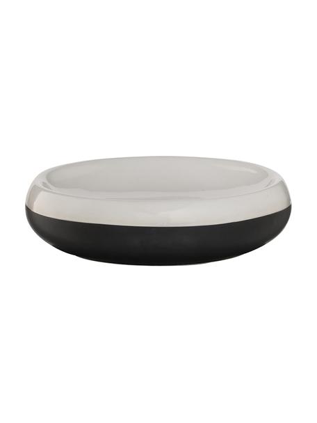 Porzellan-Seifenschale Sphere, Porzellan, Schwarz, Weiß, Ø 12 x H 3 cm