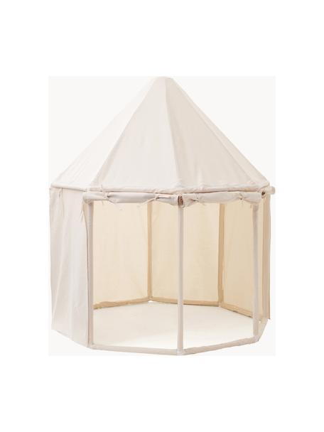 Domeček pro panenky z organické bavlny Pavilion, Tlumeně bílá, Ø 122 cm, V 142 cm