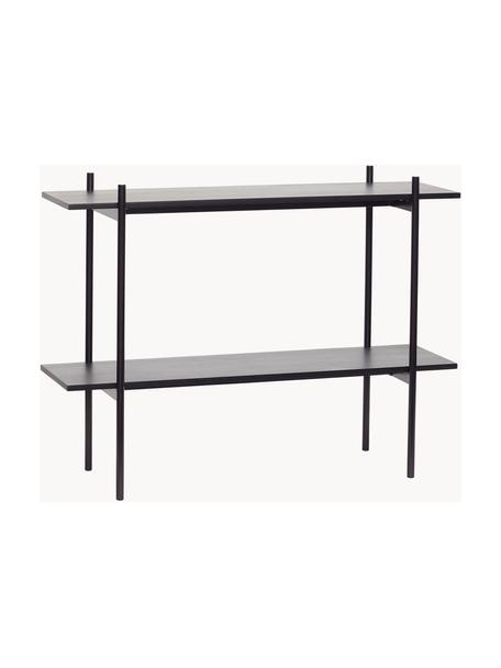 Houten wandrek Norm, MDF, essenhoutfineer, Zwart, B 120 x H 90 cm
