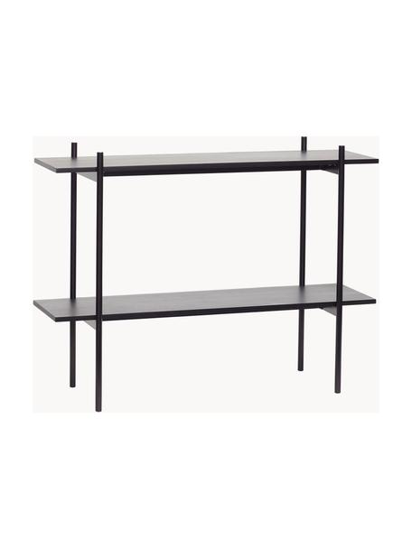 Scaffale in legno Norm, Pannello MDF (fibra a media densità), con finitura in frassino, Nero, Larg. 120 x Alt. 90 cm