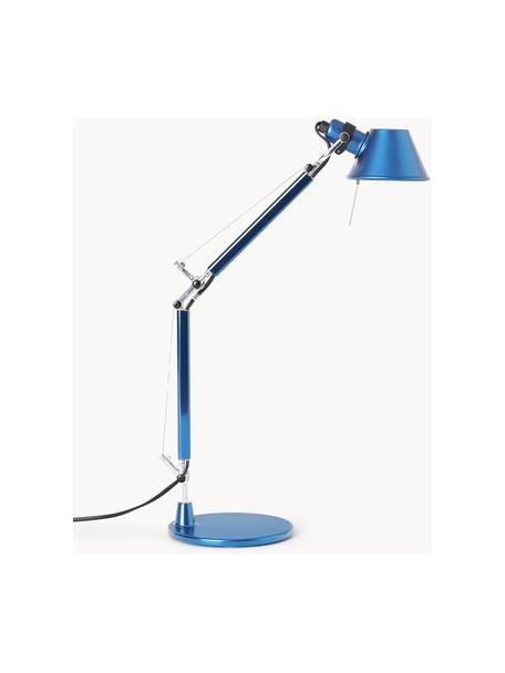 Nastavitelná lampa na psací stůl Tolomeo Micro, Modrá, Š 45 cm, V 37-73 cm