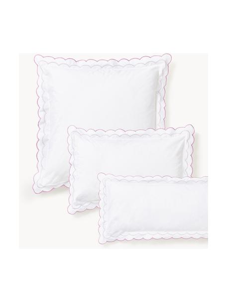 Funda de almohada de algodón con volantes Atina, 100% algodón

Densidad de hilo 200 TC, calidad confort

El algodón da una sensación agradable y suave en la piel, absorbe bien la humedad y es adecuado para personas alérgicas., Blanco, lavanda, An 50 x L 70 cm