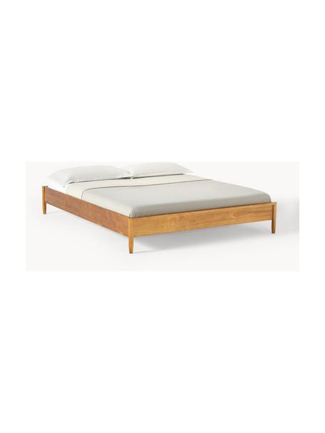 Cama de madera de pino Windsor, Madera de pino macizo, certificado FSC, Madera de pino clara, An 180 x L 200 cm