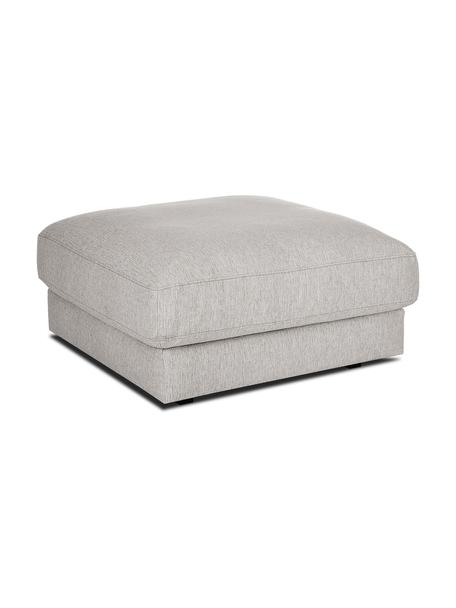 Poggiapiedi da divano Tribeca, Rivestimento: 100% poliestere Il rivest, Struttura: legno di pino massiccio, Piedini: legno massiccio di faggio, Tessuto grigio beige, Larg. 80 x Alt. 40 cm
