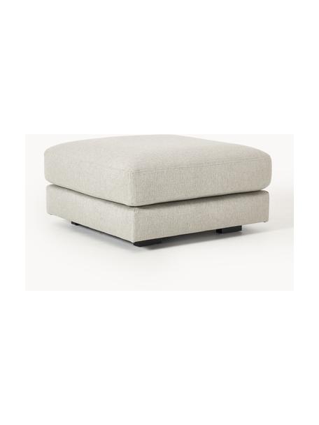 Sofa-Hocker Tribeca, Bezug: 100 % Polyester Der hochw, Gestell: Massives Kiefernholz, Webstoff Hellgrau, B 80 x T 80 cm