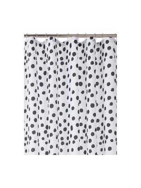 Zasłona prysznicowa Danja, 100% poliester
Produkt odporny na wilgoć, niewodoodporny, Biały, czarny, S 180 x D 200 cm
