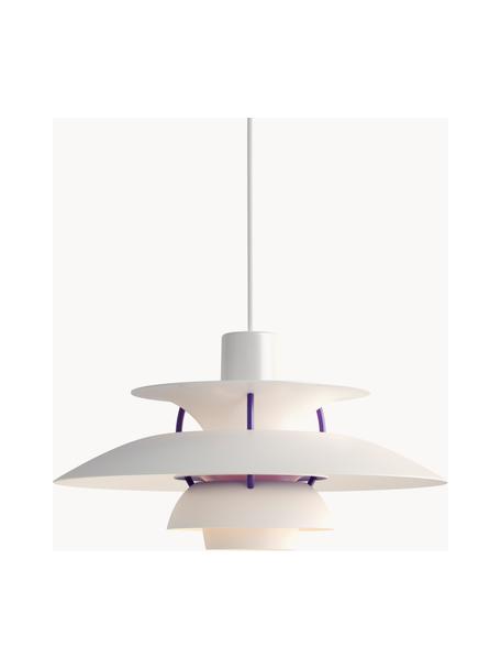 Hanglamp PH 5, verschillende formaten, Lampenkap: gecoat metaal, Wit, koningsblauw, Ø 30 x H 16 cm