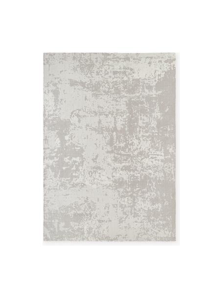 Handgewebter Kurzflor-Teppich Nantes, 100 % Polyester, GRS-zertifiziert, Greige, B 80 x L 150 cm (Größe XS)