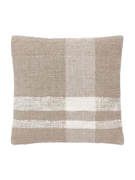 Copricuscino in misto lino Brennan, Retro: 100% cotone, Beige, Larg. 45 x Lung. 45 cm