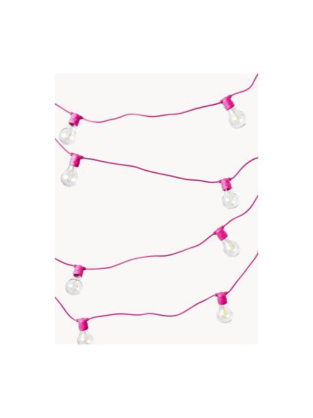 Exteriérový světelný LED řetěz Allegra, 800 cm, 10 lampionků, Umělá hmota, Růžová, Š 800 cm, V 12 cm