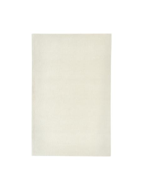 Ručně všívaný vlněný koberec s nízkým vlasem Jadie, Krémově bílá, Š 120 cm, D 180 cm (velikost S)