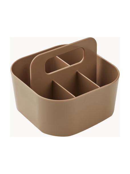 Skladovací box May, >30 % recyklovaná umělá hmota, Hnědá, Š 17 cm, V 14 cm