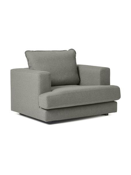 Sillón Tribeca, Tapizado: 100% poliéster Alta resis, Estructura: madera de pino maciza, Patas: madera de haya maciza pin, Tejido gris oscuro, An 110 x F 96 cm