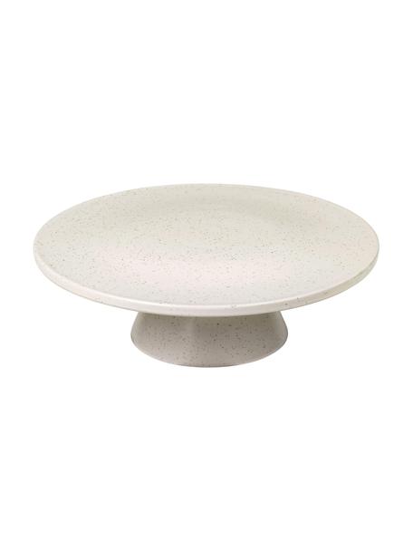 Ručne vyrobený servírovací podnos Nordic Vanilla, Kamenina, Krémovobiela, škvrnitá, Ø 30 x V 10 cm