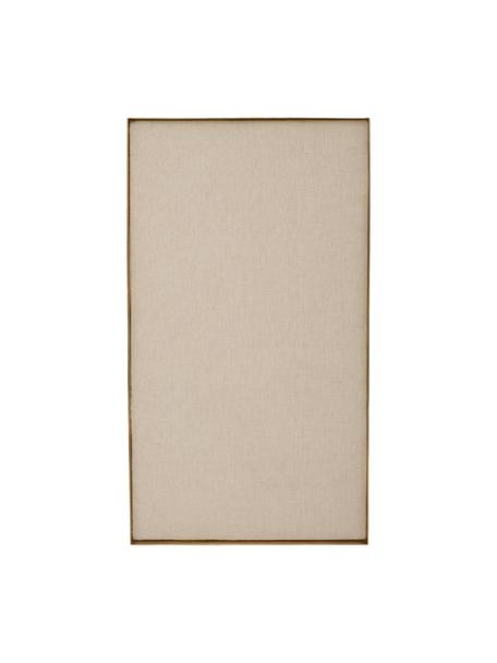 Bacheca Memories, Cornice: metallo rivestito, Dorato, beige, Larg. 45 x Alt. 80 cm