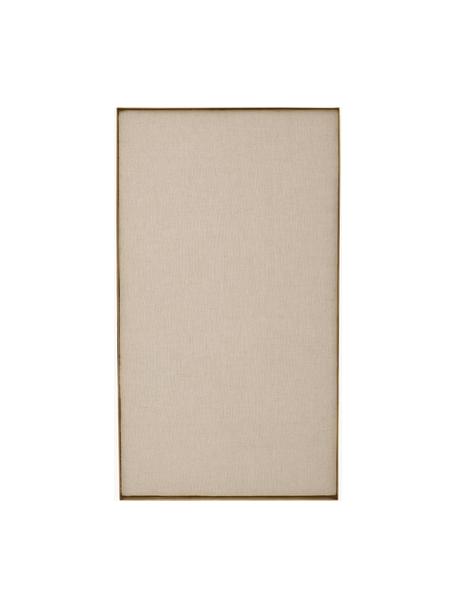 Bacheca Memories, Cornice: metallo rivestito, Beige chiaro, Larg. 45 x Alt. 80 cm