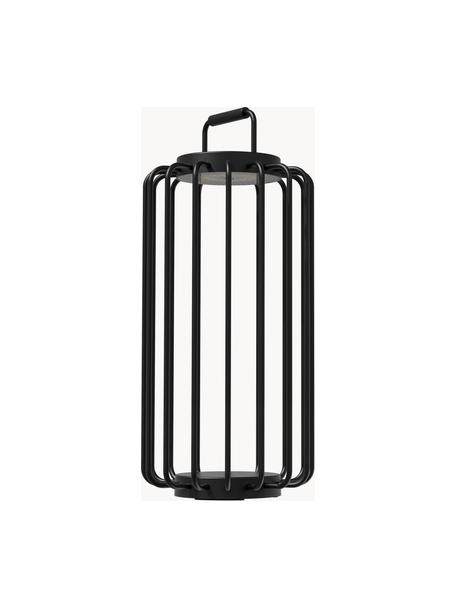 Lampada da tavolo da esterno portatile a LED con luce regolabile Bangkok, Lampada: alluminio rivestito, Nero, Ø 23 x Alt. 50 cm