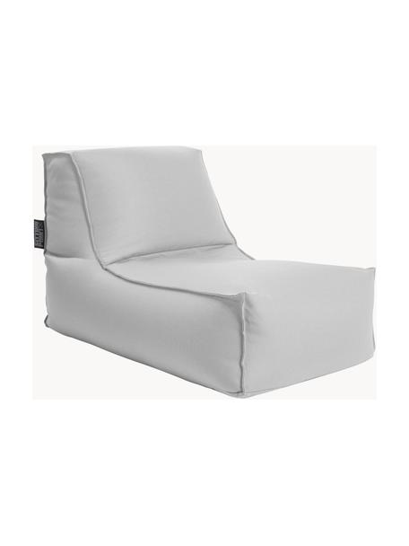 Puff tumbona para exterior Korfu, Tapizado: 100% polipropileno, recub, Gris claro, An 65 x F 100 cm