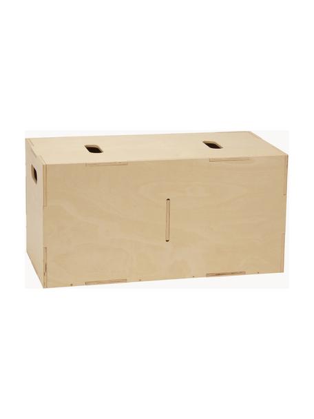 Houten opbergdoos Cube, Berkenhoutfineer

Dit product is gemaakt van duurzaam geproduceerd, FSC®-gecertificeerd hout., Licht hout, B 72 x H 36 cm