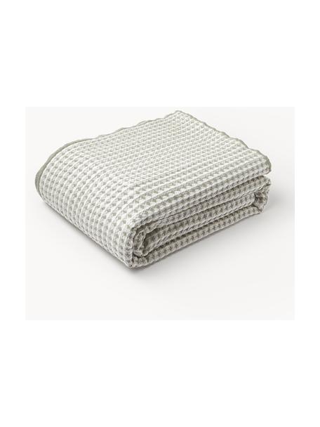 Wafelpiqué bedsprei Allie, 100% katoen

Het in dit product gebruikte materiaal is getest op schadelijke stoffen en gecertificeerd volgens STANDARD 100 door OEKO-TEX®, 6457CIT, CITEVE., Gebroken wit, olijfgroen, B 180 x L 250 cm (voor bedden tot 140 x 200 cm)