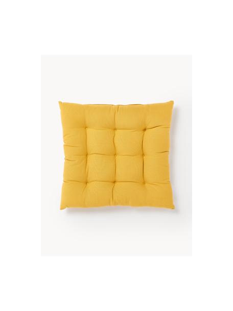 Cuscino sedia Ava 2 pz, Rivestimento: 100% cotone, Giallo senape, Larg. 40 x Lung. 40 cm