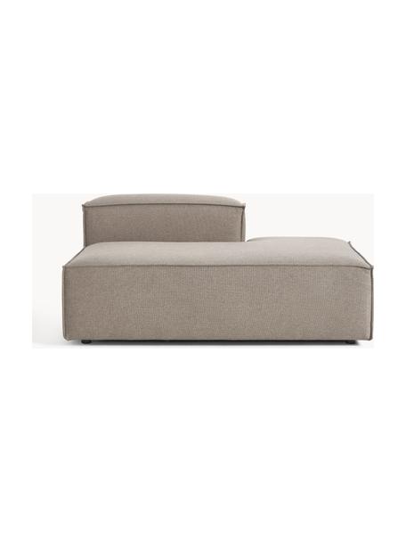 Diván modular Lennon, Tapizado: 100% poliéster Alta resis, Estructura: madera contrachapada de p, Patas: plástico, Tejido gris pardo, An 150 x F 123 cm, respaldo derecho