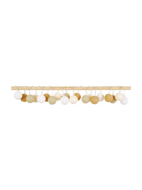 Světelný LED řetěz Colorain, 378 cm, 20 lampionů, Bílá, odstíny béžové, odstíny hnědé, D 378 cm