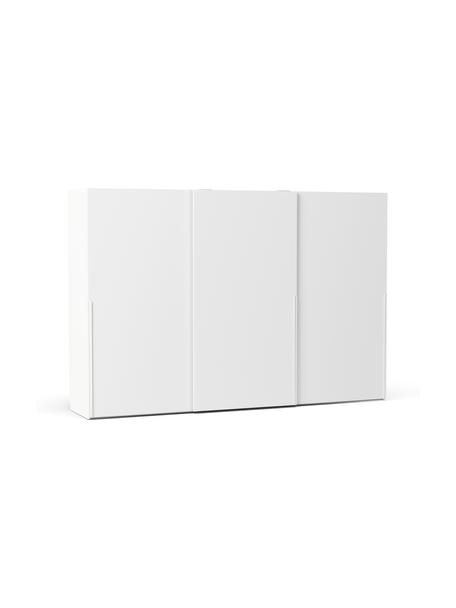 Armoire modulable en blanc à portes coulissantes Leon, largeur 300 cm, plusieurs variantes, Bois, blanc laqué, Basic Interior, hauteur 200 cm