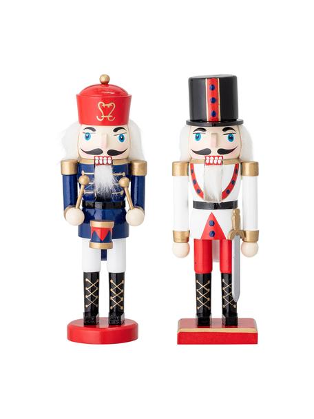 Deko-Figuren Nutcracker, 2 Stück, Kieferholz, beschichtet, Bunt, B 6 x H 21 cm