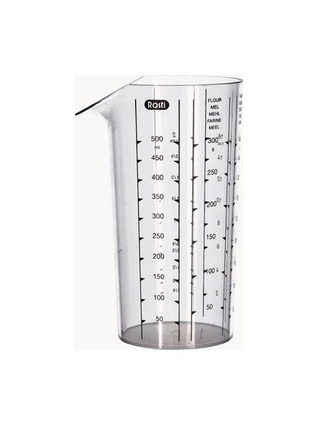 Verre mesureur Clear, tailles variées, Plastique SAN, Transparent, Ø 8 x haut. 16 cm, 500 ml