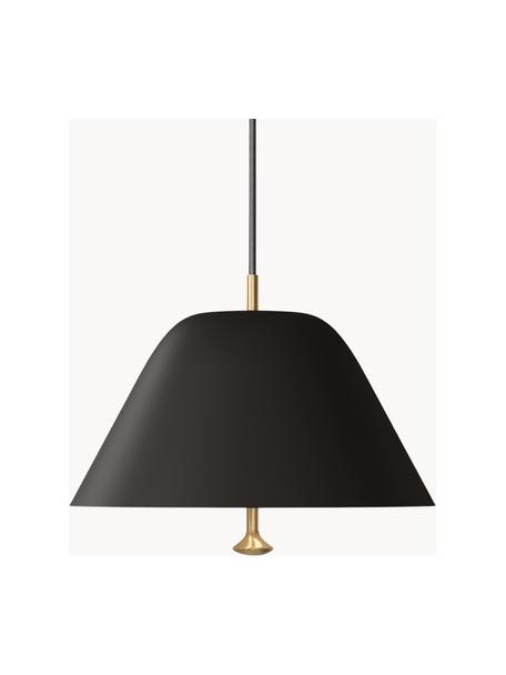 Lámpara de techo Levitate, Pantalla: metal recubierto, Cable: plástico, Negro, Ø 28 x Al 22 cm
