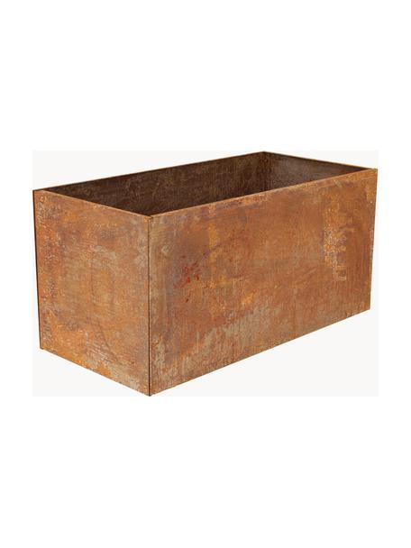 Pot de fleurs en acier corten Rust, Acier corten, Rouge rouille, larg. 78 x haut. 38 cm