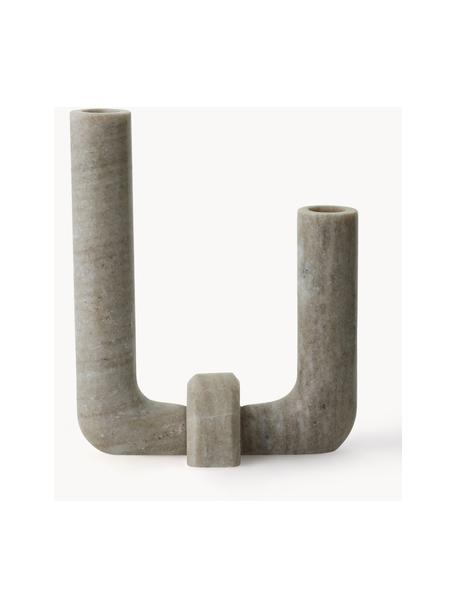 Marmor-Kerzenhalter Vaca, Marmor, Beige, marmoriert, B 17 x H 21 cm