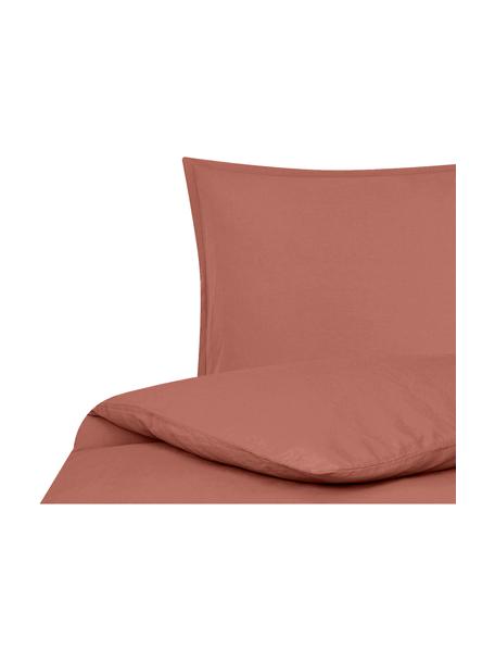 Biancheria da letto in lino lavato color terracotta Nature, 52% lino, 48% cotone
Con effetto stonewash per una presa morbida, Terracotta, 155 x 200 cm + 1 federa 50 x 80 cm