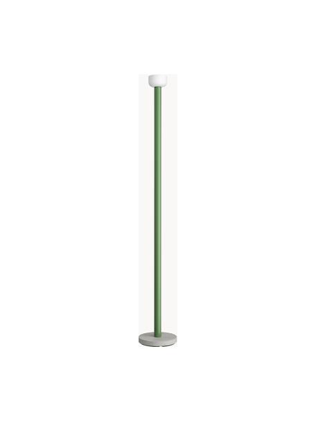 Grote dimbare LED vloerlamp Bellhop, Lampenkap: glas, Lampvoet: beton, Groen, H 178 cm
