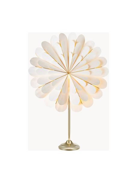 Étoile lumineuse Marigold, Blanc cassé, doré, larg. 45 x haut. 68 cm