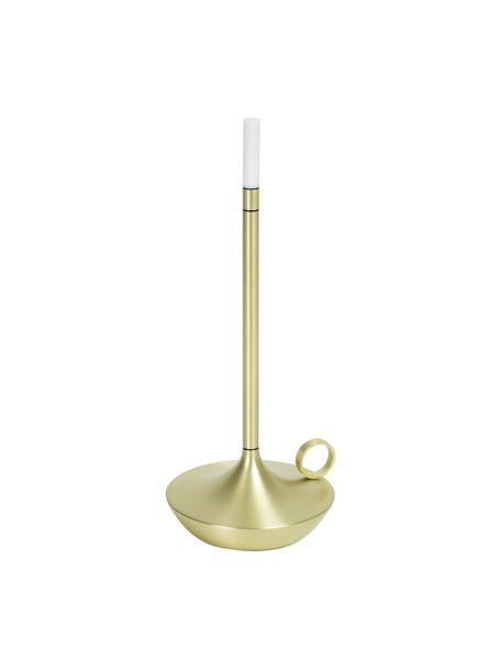 Malá prenosná stmievateľná stolová LED lampa s dotykovou funkciou Wick, Mosadzné odtiene, Ø 12 x V 26 cm