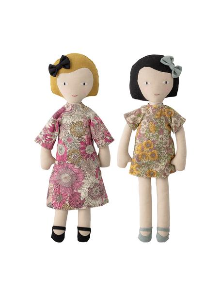 Ensemble de poupées peluches Girls, 2 élém., Multicolore, larg. 10 x haut. 36 cm