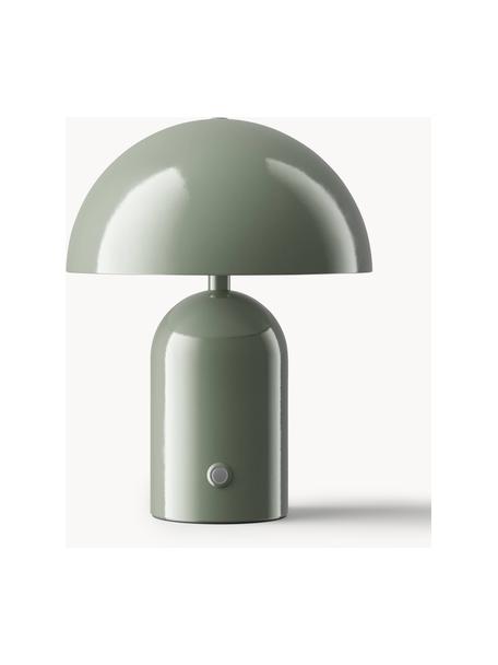 Lampada da tavolo piccola portatile a LED Walter, Verde oliva, Ø 19 x Alt. 25 cm