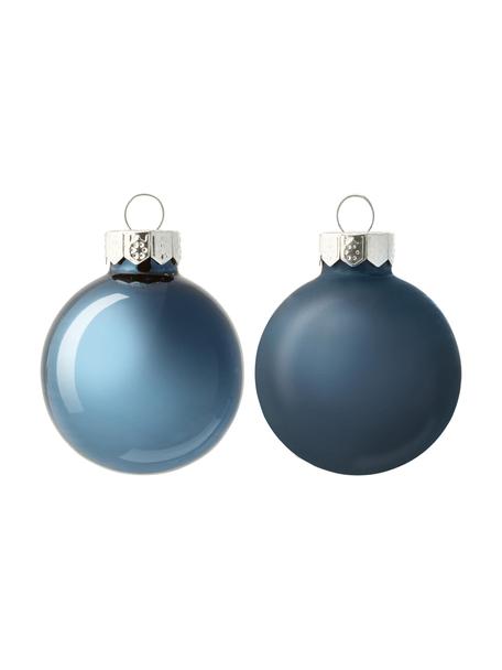 Ensemble de boules de Noël Evergreen, Bleu, Ø 4 cm, 16 pièces