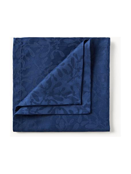 Serviettes en textile avec motif hivernal Hollyn, 4 pièces, 100 % coton

Le matériau est certifié STANDARD 100 OEKO-TEX®, 2534CIT, CITEVE, Bleu foncé, larg. 45 x long. 45 cm